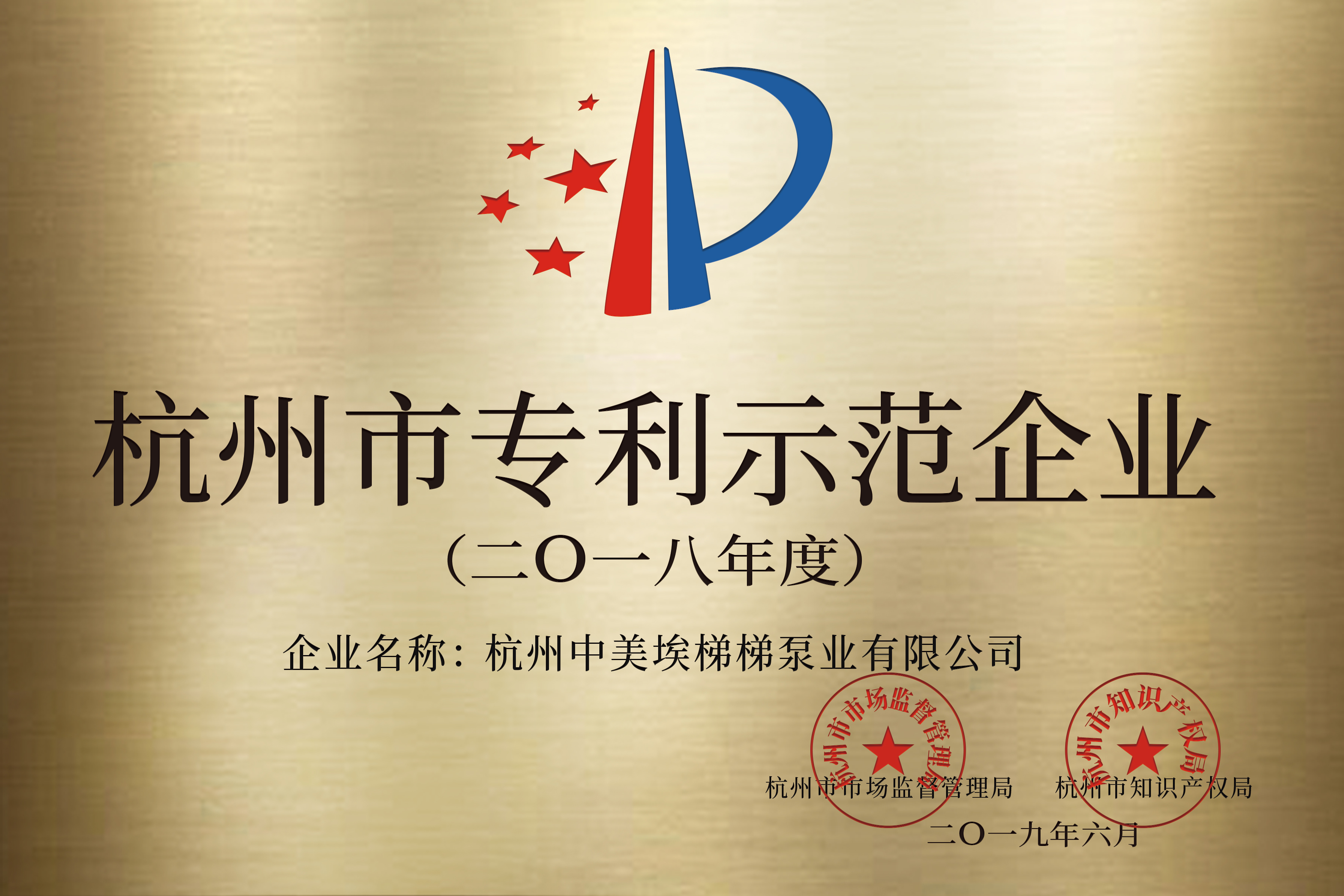 杭州市专利示范企业